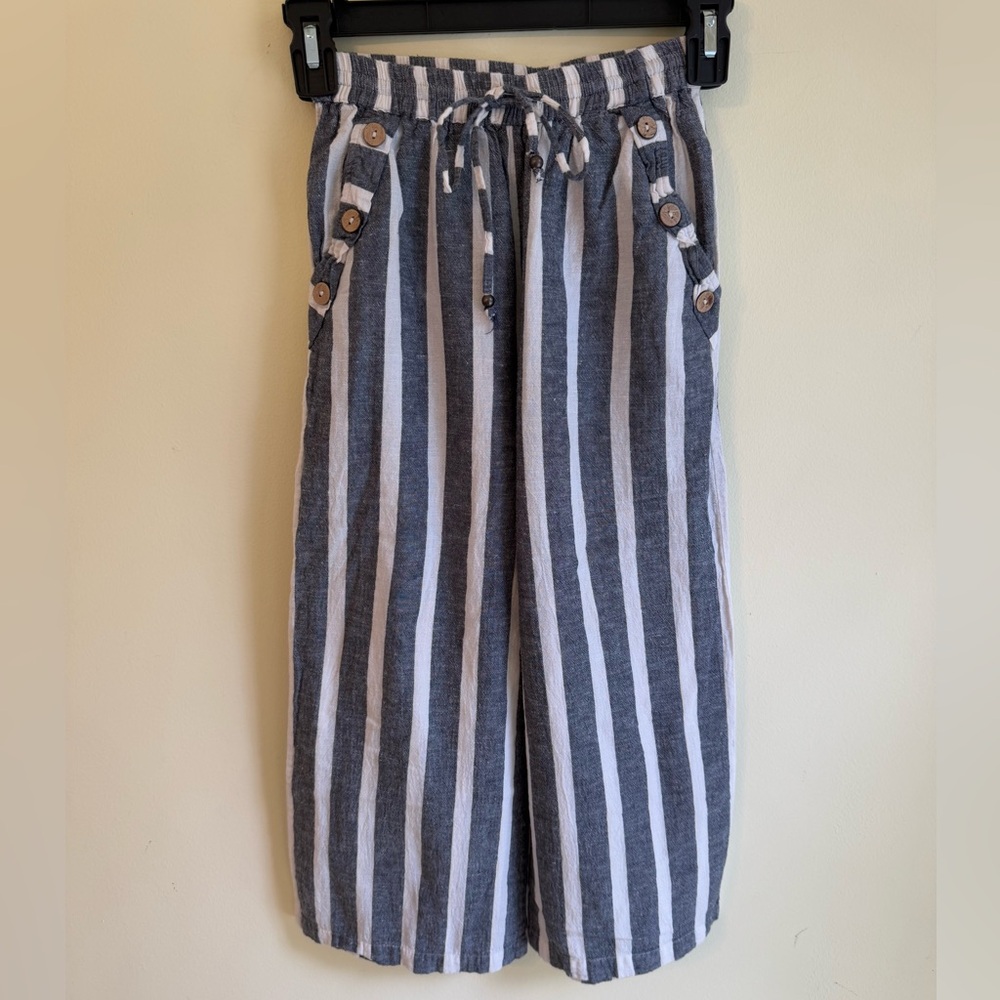 Angie Girls Navy and White Striped Pants *GREAT CONDITION*